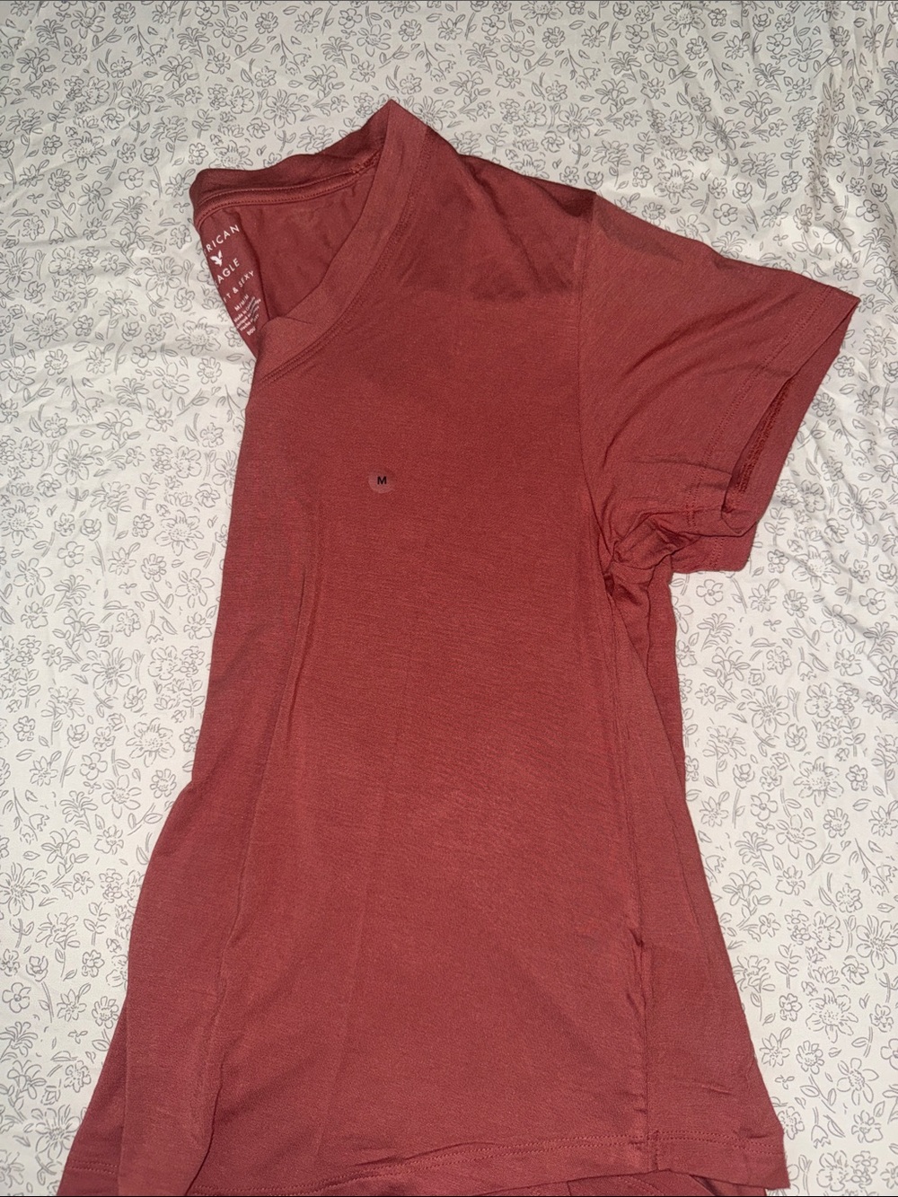 BRAND NEW American Eagle Outfitters Women’s Brick Red Short Sleeve Crew Tee
